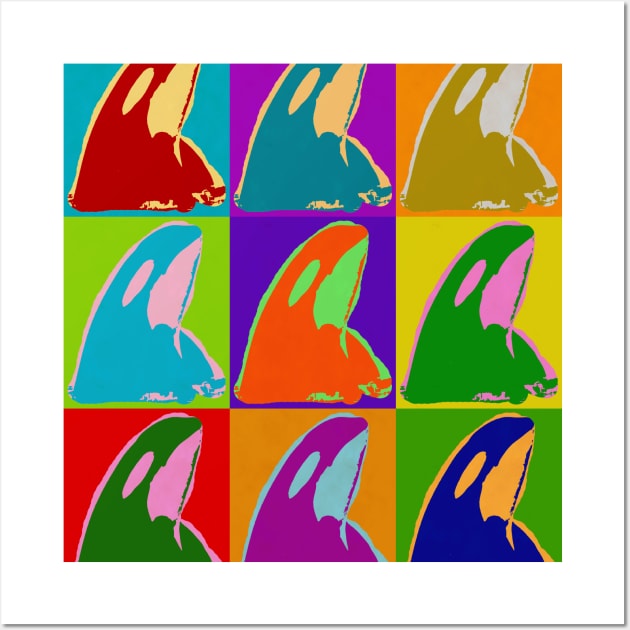 Killer Whale Pop Art Colorful Bright Best Selling Unique Gift Animal Orca Lovers Wall Art by joannejgg